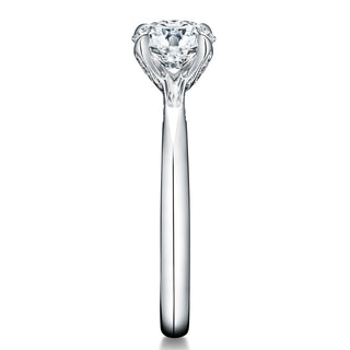 Hearts On Fire Vela Solitaire Ring With Diamond Gallery Engagement Ring UU2639 : 1.00 : 7.00 : PLAT : G/SI1