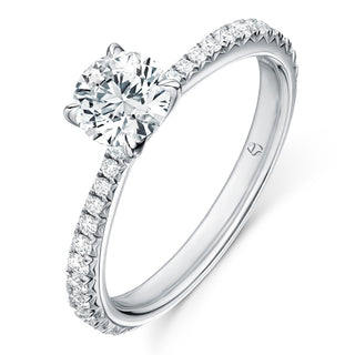 Hearts On Fire Vela Diamond Engagement Ring UU2640 : 0.30 : 7.00 : PLAT : G/SI1