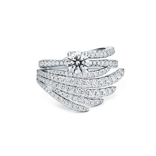 Hearts On Fire Vela Diamond Engagement Ring UU2640 : 0.30 : 7.00 : PLAT : G/SI1