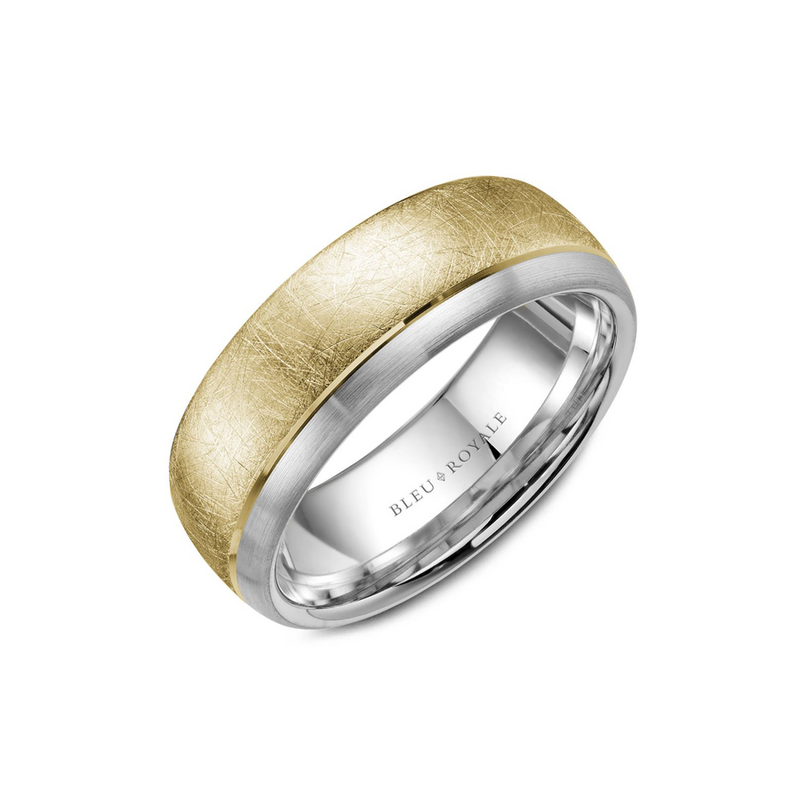 Bleu Royale Men's Wedding Band RYL-007YW75