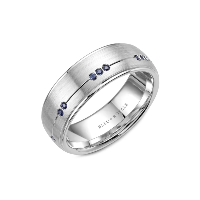 Bleu Royale Men's Wedding Band RYL-011WS75
