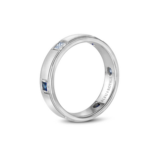 Bleu Royale Men's Wedding Band RYL-016WDS55