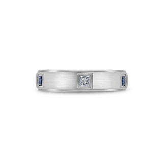 Bleu Royale Men's Wedding Band RYL-016WDS55