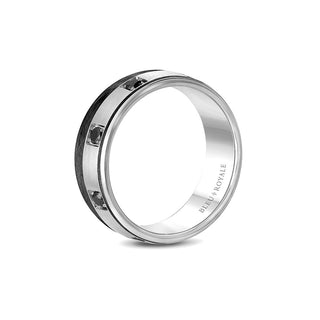 Bleu Royale Men's Wedding Band RYL-019WBD85