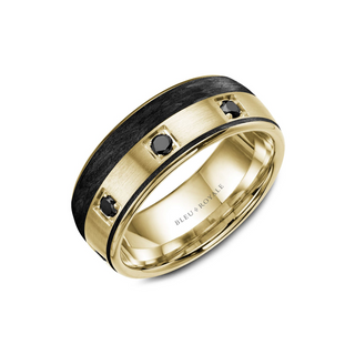 Bleu Royale Men's Wedding Band RYL-019YBD85