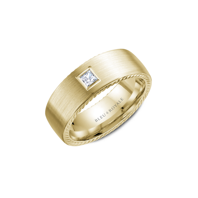 Bleu Royale Men's Wedding Band RYL-021YD8