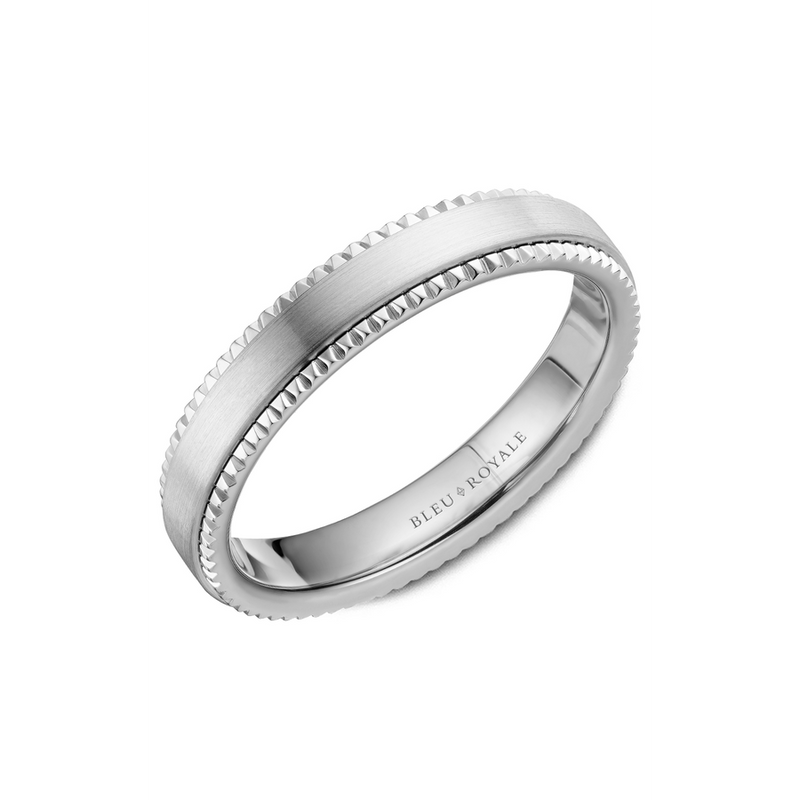 Bleu Royale Men's Wedding Band RYL-028W4