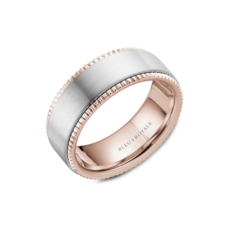 Bleu Royale Men's Wedding Band RYL-028WR8