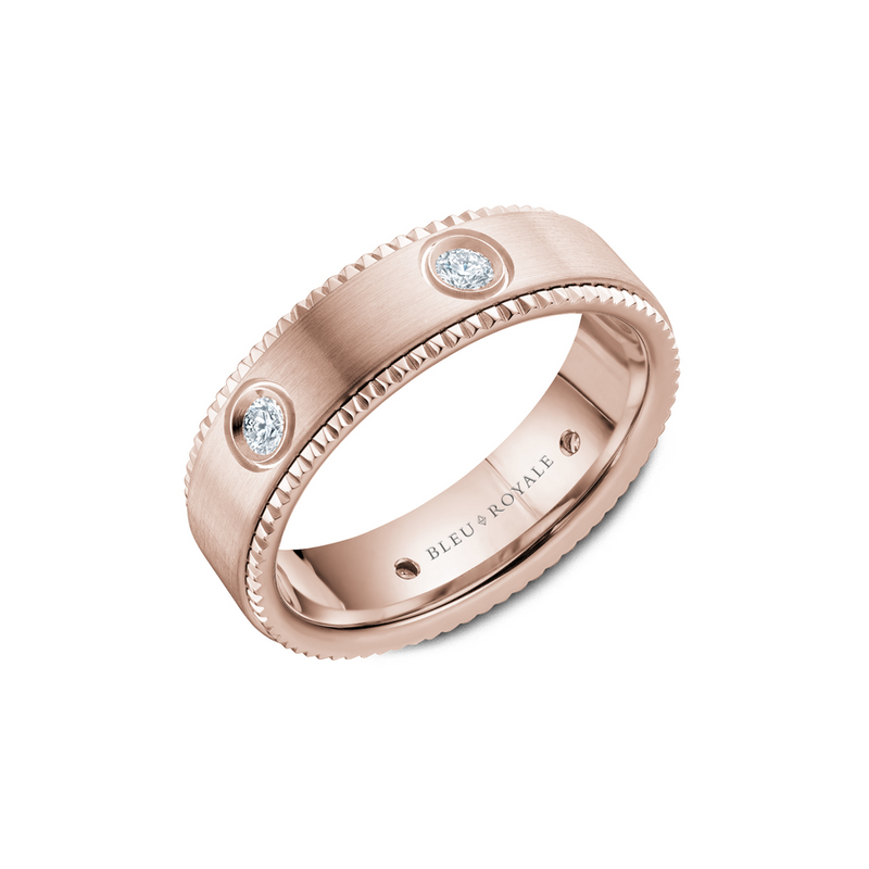 Bleu Royale Men's Wedding Band RYL-030RD65