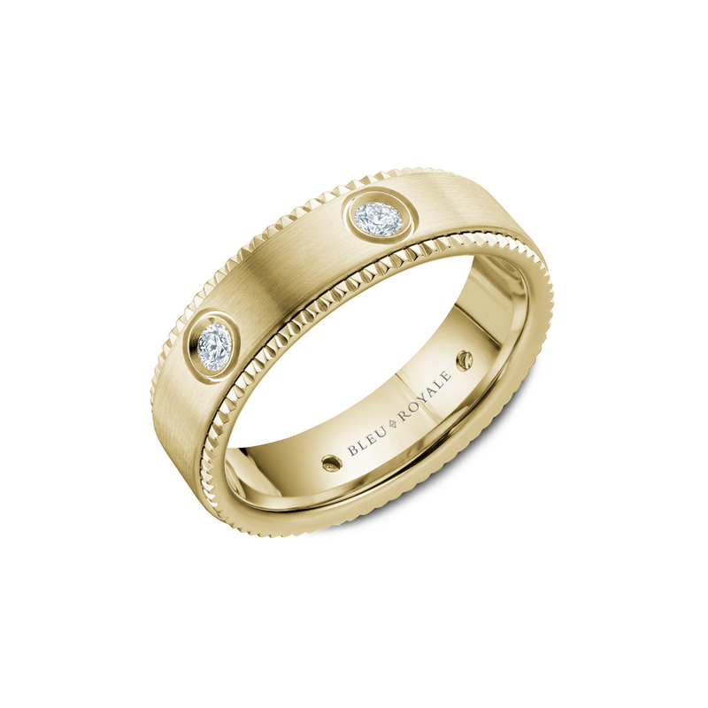 Bleu Royale Men's Wedding Band RYL-030YD65