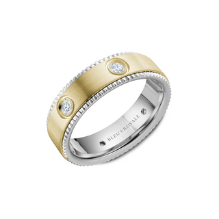 Bleu Royale Men's Wedding Band RYL-030YWD65