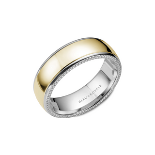 Bleu Royale Men's Wedding Band RYL-054YW75