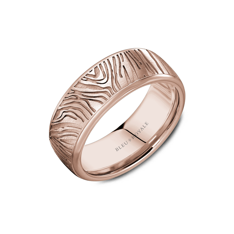 Bleu Royale Men's Wedding Band RYL-055R8