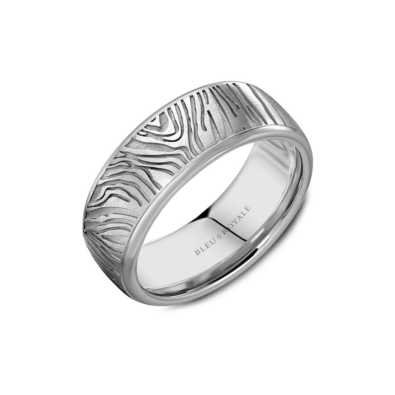 Bleu Royale Men's Wedding Band RYL-055W8