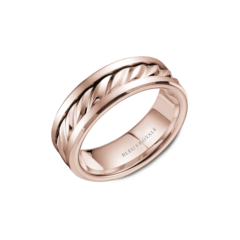 Bleu Royale Men's Wedding Band RYL-060R75