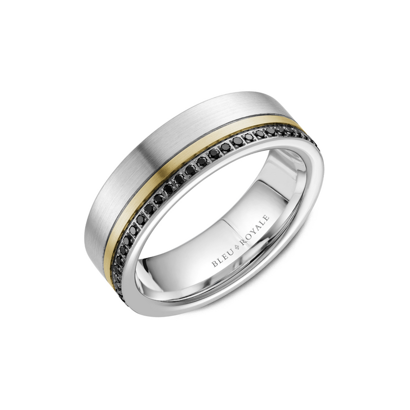 Bleu Royale Men's Wedding Band RYL-070YWBD7
