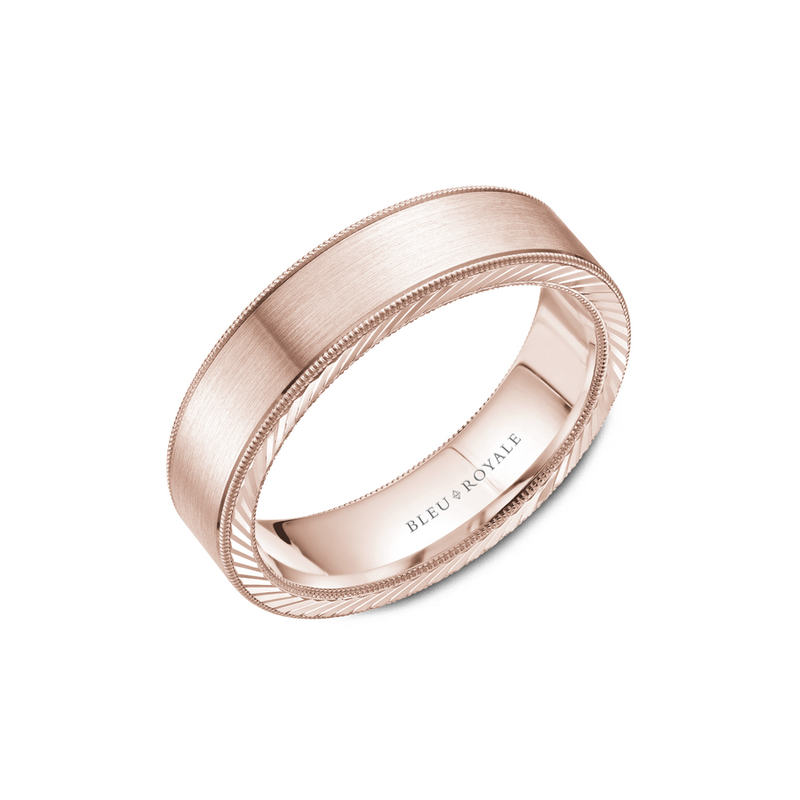 Bleu Royale Men's Wedding Band RYL-078R6