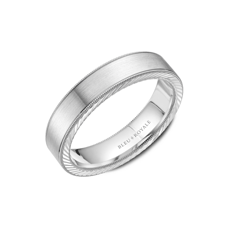 Bleu Royale Men's Wedding Band RYL-078W5