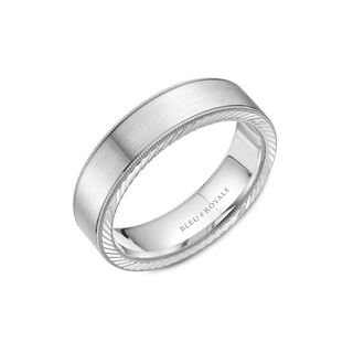 Bleu Royale Men's Wedding Band RYL-078W6