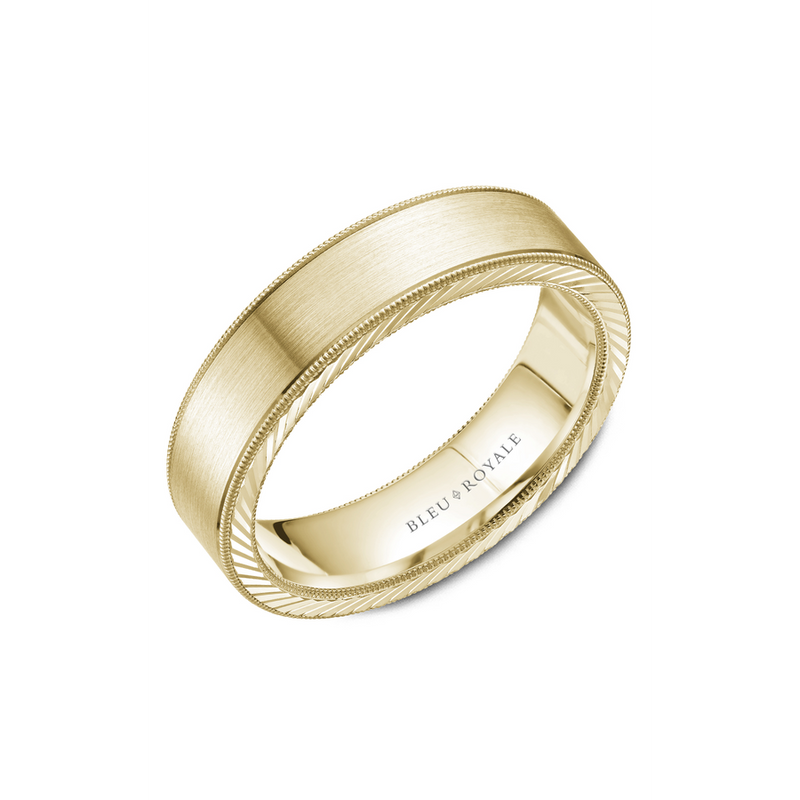 Bleu Royale Men's Wedding Band RYL-078Y6