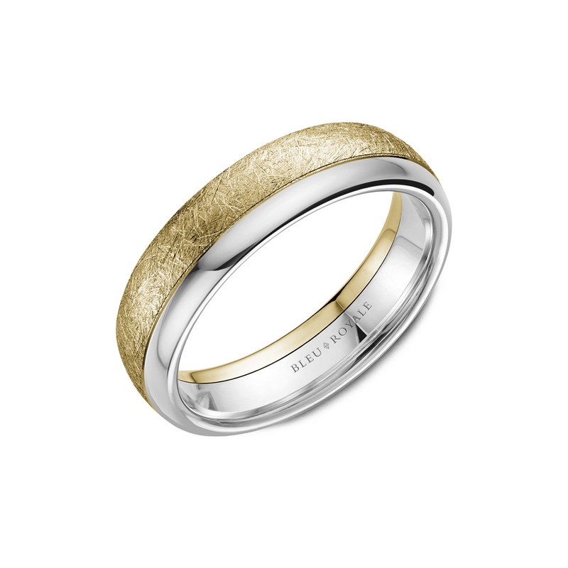 Bleu Royale Men's Wedding Band RYL-081YW6