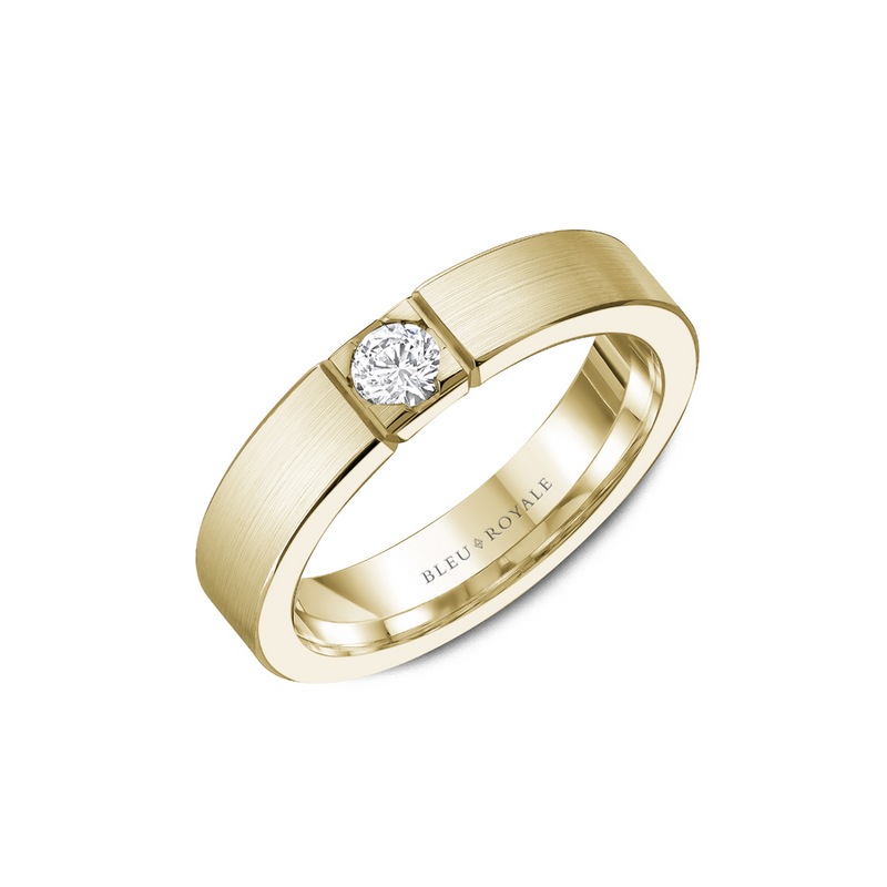 Bleu Royale Men's Wedding Band RYL-083YD5