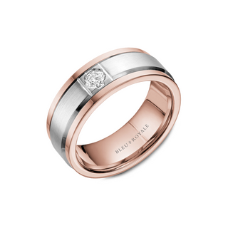 Bleu Royale Men's Wedding Band RYL-084WRD8