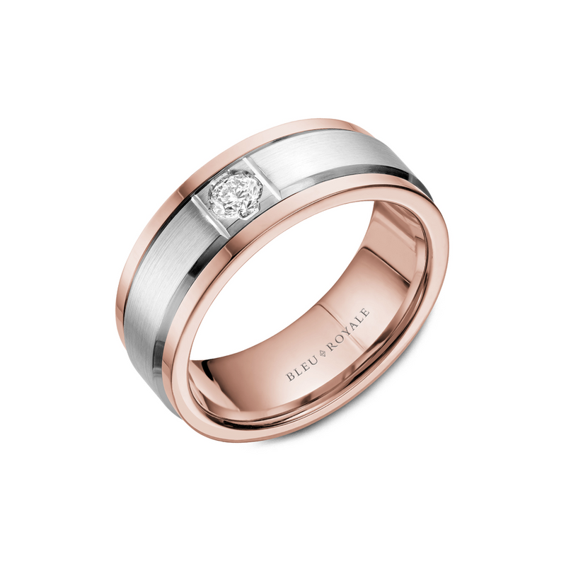 Bleu Royale Men's Wedding Band RYL-084WRD8
