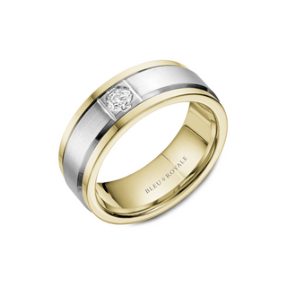 Bleu Royale Men's Wedding Band RYL-084WYD8