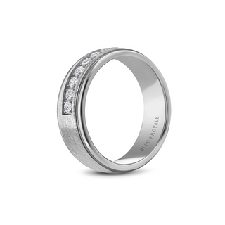Bleu Royale Men's Wedding Band RYL-109WD75