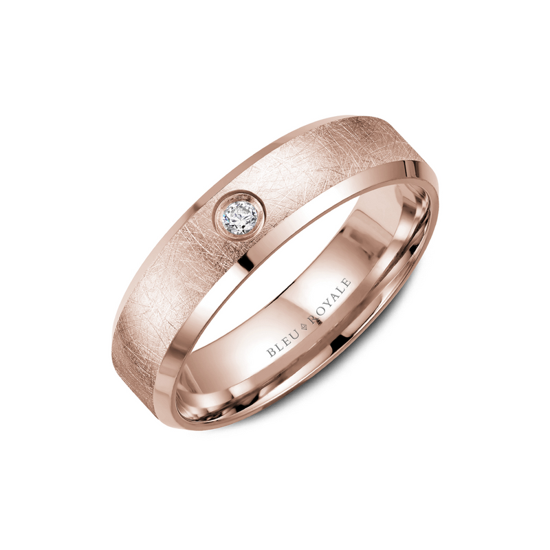 Bleu Royale Men's Wedding Band RYL-117RD65