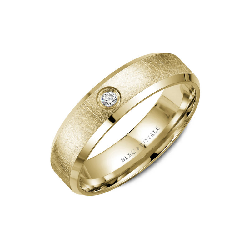 Bleu Royale Men's Wedding Band RYL-117YD65
