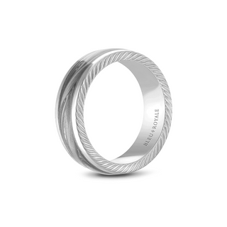 Bleu Royale Men's Wedding Band RYL-133AGW75