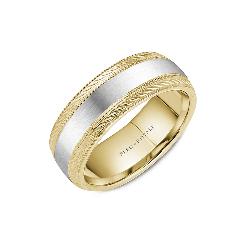 Bleu Royale Men's Wedding Band RYL-134WY8