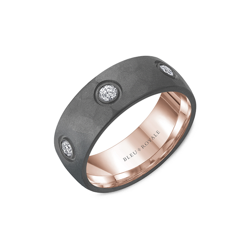 Bleu Royale Men's Wedding Band RYL-137TRD8