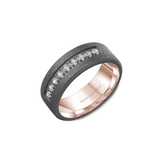 Bleu Royale Men's Wedding Band RYL-160TRD8