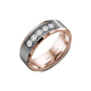 Bleu Royale Men's Wedding Band RYL-166TRD75