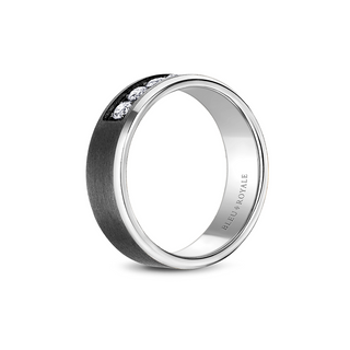 Bleu Royale Men's Wedding Band RYL-166TWD75