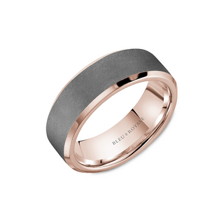 Bleu Royale Men's Wedding Band RYL-182TR75