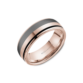 Bleu Royale Men's Wedding Band RYL-183TBR75