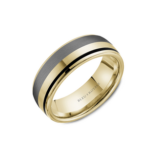 Bleu Royale Men's Wedding Band RYL-183TBY75