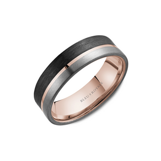 Bleu Royale Wedding Band RYL-201RBT75
