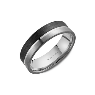 Bleu Royale Wedding Band RYL-201WBT75