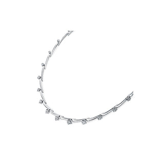 Hearts On Fire Vela Crossover PavÃ© Necklace UU2649 : 8.00 : 18 : 18KW : GH/VS