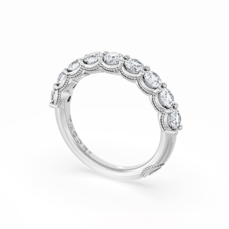 Round Cut Diamond Eternity Band in 18kt White Gold