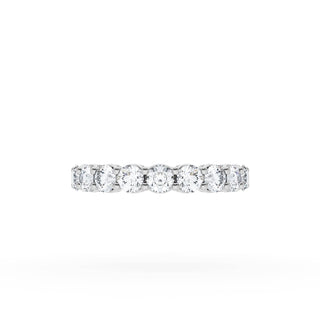 Round Cut Diamond Eternity Band in 18kt White Gold