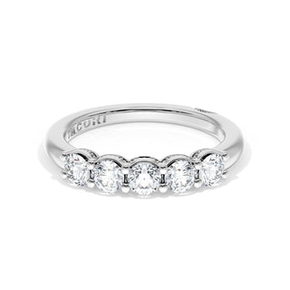 Round Cut Diamond Eternity Band in 18kt White Gold