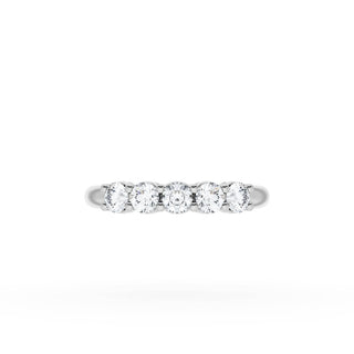 Round Cut Diamond Eternity Band in 18kt White Gold