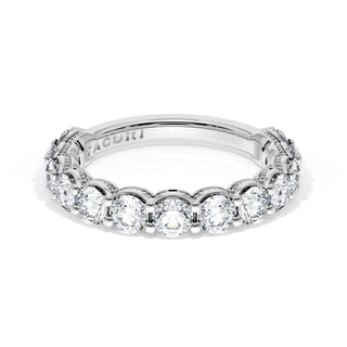 Round Cut Diamond Eternity Band in 18kt White Gold
