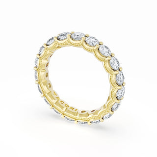 Round Cut Diamond Eternity Band in 18kt Yellow Gold